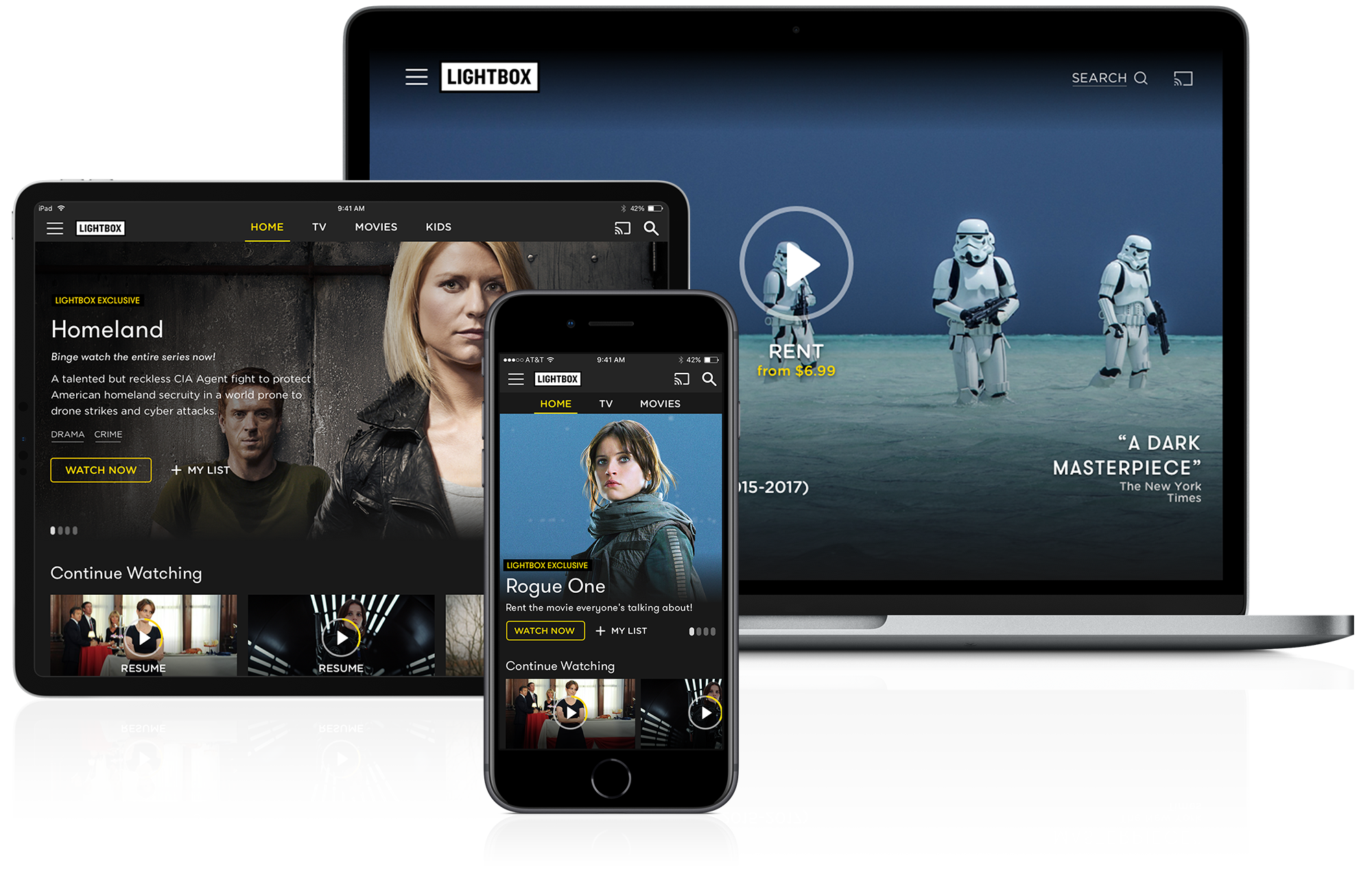 Lightbox app on multiple devices