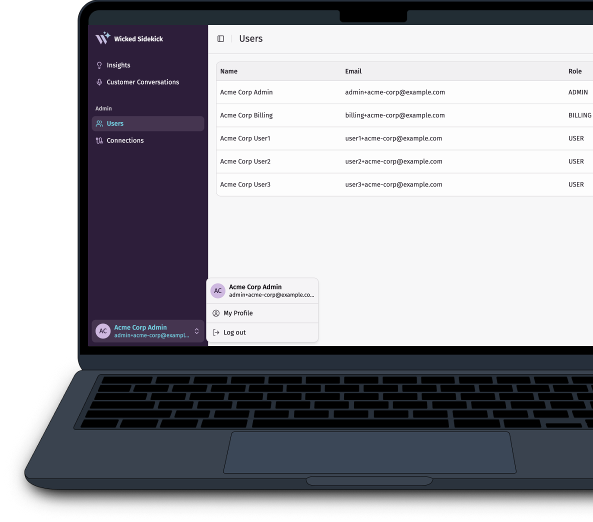 Wicked Sidekick design system components