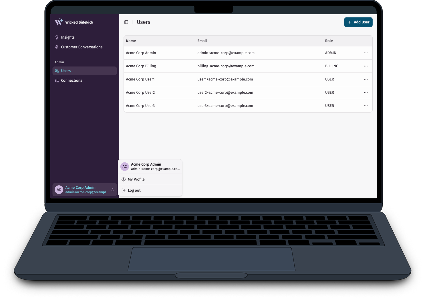 Wicked Sidekick design system components